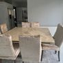 Marble Dining Table with 8 Chairs Image 2