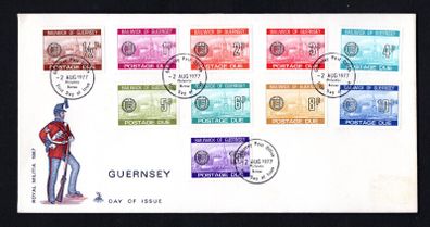 1977 Guernsey Postage Due Stamps First Day Cover (FDC)