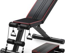 Commercial Weight Bench, Adjustable/Foldable Strength Training Bench, Utility Incline/Decline Bench for Full Body Workout with Fast Folding-Latest Model (FREE POSTAGE)