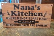 Nana's Kitchen Timber Sign