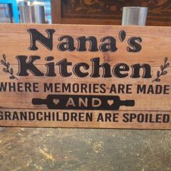 Nana's Kitchen Timber Sign