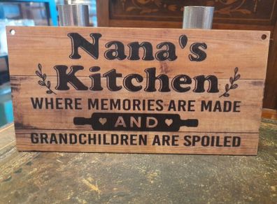 Nana's Kitchen Timber Sign