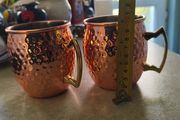 Set of 2 cooper mug Moscow mule copper plated mugs