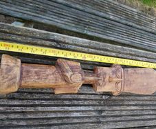 carved wooden man possibly tribal