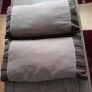 Rectangular cushions with faux suede fabric. Image 2