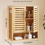 Bathroom Wall Cabinet 2 Doors and Adjustable Shelf Toilet Storage Medicine Cabinet Image 2