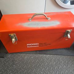 (Ridgid) Large steel tool box.
