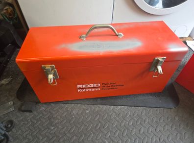 (Ridgid) Large steel tool box.