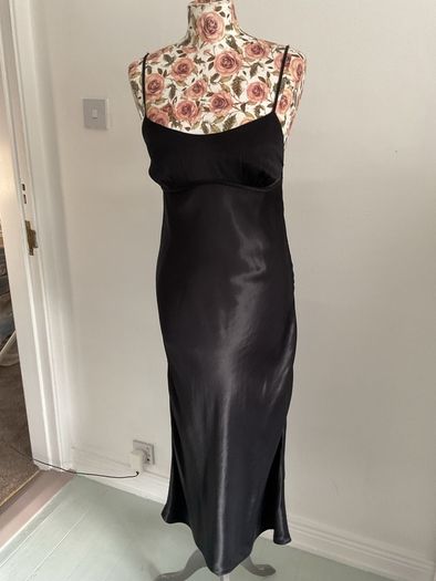 Little black dress slip dress with back detail 8/10