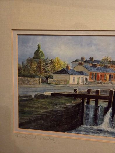 Brendan Hayes "The Grand Canal at Ranelagh" signed Lithograph