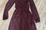 zara pleated dress