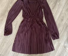 zara pleated dress