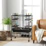 Large Hamster Cage, Gerbil Cage with Tubes, Storage Shelf, Ramps, Platforms, Running Wheel - Black Image 3
