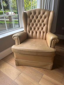 Leather armchair