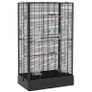 Bird Cage with Removable Tray and Perches, Aviary for Parrots, 61x36.5x98 cm, Black Image 6