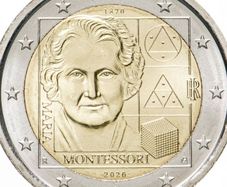 Italy 2 Euro Commemorative Coin 2020 - Maria Montessori. Uncirculated.
