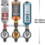 Barbarian Optics for Home Bar 3/4/6 Bottle - Bar Butler Shot Measure Bracket Alcohol Spirits Wine Upside Down Drink Dispenser Home bar Garage Man cave Image 2