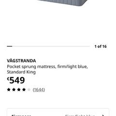 Ikea Vagstranda Kingsize Mattress