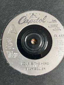 Billy Squire. Love is the hero vinyl record in vg+ condition