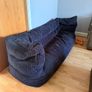 Lounge Pug 3 Seater Bean Bag Sofa with Footstool Image 3