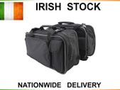 Twin Black Motorcycle Pannier Bags