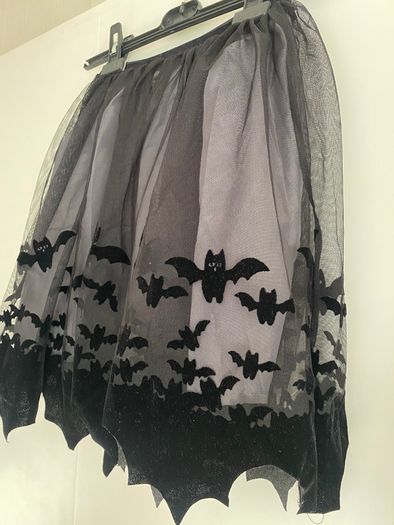 Girls Halloween Skirt & Tights | Age 8-10
