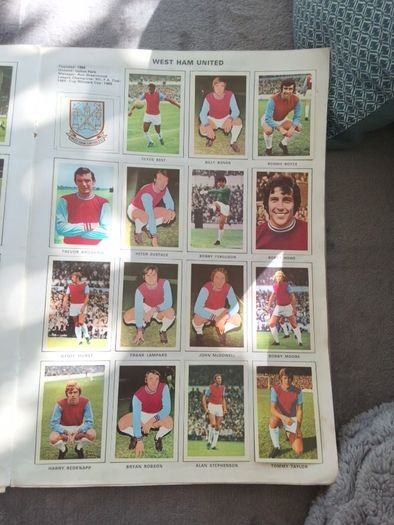 soccer stars picture stamp album 71/72