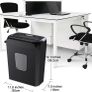 Paper Shredder for Home Use, Bonsaii 6 Sheet Cross Cut Paper and Credit Card Shredder for Home & Small Office Use, Home Shredder with Portable Handle Design & 13L Bin (C237-B) Image 3