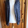 Marks and Spencer Blue Patterned lightweight jersey cardigan Size 20 Includes Post Image 2