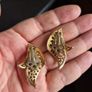 Vintage Gold Tone Earrings Image 4