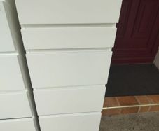 Chest of 6 drawers with mirror