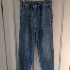 Girls denim jean joggers