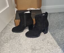 Dune black ankle boots