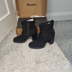 Dune black ankle boots