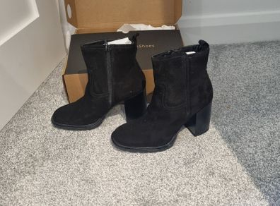 Dune black ankle boots