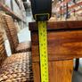 West Elm dining table in acacia wood Image 8
