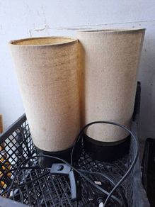 Two small table lamps