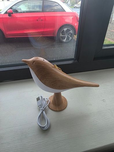 Beautiful LED Bird Night Light Wooden Style