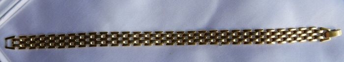 18Ct Gold Plated Bracelet Bangle L-8"  11,6g