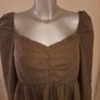 Brand new Nasty Gal khaki long sleeve off shoulder tunic dress size UK14 EU42 Postage included Image 3