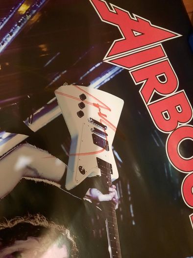 AIRBOURNE - Autographed poster from 2008 when they first played Ireland (Excellent Condition)