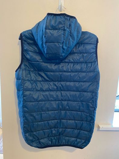 Teal Blue Sleeveless Gilet Jacket Size L
