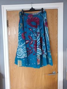 Wrap Skirt.   ( Can be worn  either  side out).  S.12-14.