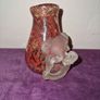 Vintage hand blown red glass vase Image 2