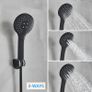 BRAND NEW Matte Black Shower Faucets Wall Mount Bathroom Shower Faucets Bathtub Faucet Mixer Tap Shower Mixer Valve Control Valve Image 3