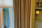 Bay Window Curtain with Brass poll