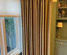 Bay Window Curtain with Brass poll