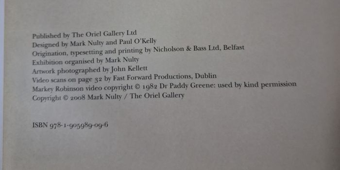Markey at The Oriel /Signed by author/ 1st ed  / 2008