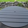 Solid wood garden table and benches 8 seater Image 2