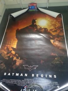 Batman Begins Large Bus stop Poster
